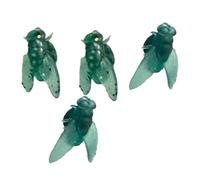 Pendientes realistas con diseño de mosca pequeña, no alergénicos, abridor de sustancias macromoléculas para fiestas, decoración artística de mosca pequeña, talla única, como se describe, como se