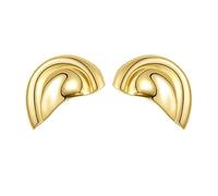 Pendientes semicirculares de cobre fáciles de usar adornos para el oído adecuados para diferentes ocasiones desde casual hasta formal pendientes resistentes a la alergia, talla única, como se describe