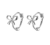 Pendientes simples de nudo de mariposa para mujer, adorno delicado con forma de lazo, joyería simple, talla única, como se describe, como se describe