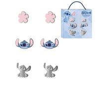 Pendientes Stitch set 3 piezas para niñas y fans - Pendientes Stitch 3 pares de bisutería con diseños del personaje