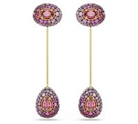 Pendientes Sublima, Talla pera, Rojos, Acabado en oro de 18 quilates OS