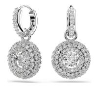 Pendientes Sublima, Talla redonda, Blancos, Baño de rodio OS
