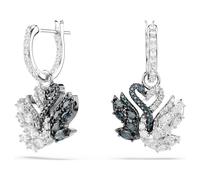 Pendientes Swan, Cisne, Negros, Combinación de acabados metálicos OS