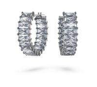 Pendientes Swarovski de aro Matrix 5658650 grises