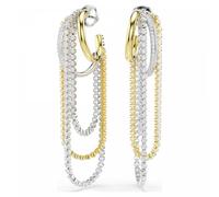 Swarovski Pendientes Hyperbola 5749368 – Zirconia blanca, combinación de acabados metálicos