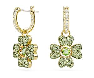 Pendientes Swarovski Idyllia 5670664 trébol verde
