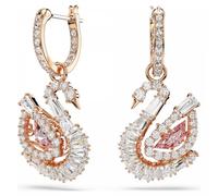 Pendientes Swan, Pavé, Cisne, Rosas OS