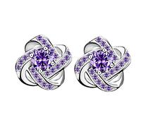 Pendientes tachuelas con 5a de circonía cúbica satélite redondo redondear aretes blancos joyas de moda hipoalergénica para mujeres y niñas