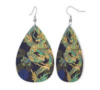 Pendientes Tradition Chinese Dragon Aretes Colgantes Decoración Pendientescolgantes Moda Pendientesde Piel Sintética Para Amantes Varias Ocasiones De Fiesta Fiesta