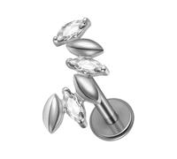 Pendientes traseros planos,Joyas de piercing de cartílago de circonia | Pequeños pendientes planos traseros - Para el uso diario Boda Vacaciones Concierto Fecha Evento Formal