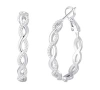 Pendientes trenzados de moda, artesanía única combinada con un diseño moderno, ligeros y cómodos, perfectos para mejorar la personalidad, aretes de corazón, talla única, Zinc, Sin piedra preciosa