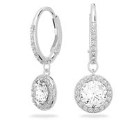 Pendientes Una Angelic, Talla redonda, Blancos, Baño de rodio OS