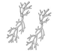 Pendientes únicos con diseño de rama de árbol que inspiran la decoración para los entusiastas del estilo urbano, cómodos y a la moda, elegantes aretes de hoja de planta, talla única, como se describe