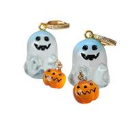 Pendientes únicos de calabaza fantasmal, aretes de moda diaria, adecuados para añadir un toque de capricho a cualquier atuendo, metal, aleación, Metal, Aleación