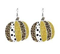 Pendientes universales Celebre Halloween con estilo con en forma de calabaza ¡Libera tu lado! (A, 7.5cm)