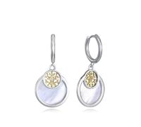 Pendientes Viceroy para mujer en plata de primera ley con baño de rodio, madreperla y árbol de la vida 13272E100-60