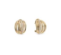Pendientes Vidal & Vidal semiluna Allure acabados en oro de 18k y circonitas X48165