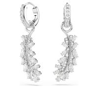 Pendientes Vienna, Tallas mixtas, Pluma, Blancos, Baño de rodio OS