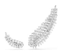 Pendientes Vienna, Tallas mixtas, Pluma, Blancos, Baño de rodio OS