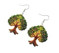 Pendientes vintage para mujer - Joyas para orejas de estilo retro | Los pendientes con impresión vintage - para vacaciones en la playa desplazamiento verano casual mujer, riferimento alla