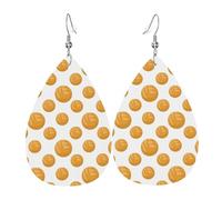 Pendientes Volleyball Pattern Pendientesde Piel Sintética Moda Pendientescolgantes Decoración Aretes Colgantes Para Fiesta Varias Ocasiones De Fiesta Amantes