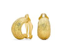 Pendientesclip Para Mujer Orejas No Agujereadas Oro Plateado