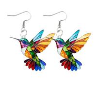 pendientesDe Colibrí Para Mujer Colgantes,Lindos pendientesDe Colibrí,Colgante De Para Amantes De Los Pájaros - Para Mujer, pendientesColgantes De, Pendientes