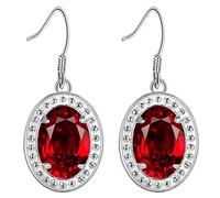 Pendimiento de topacio mystic clásico arándano 925 pendientes para mujeres regalo de compromiso de boda