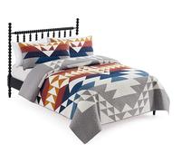 Pendleton 29272 Explorer King-California King - Juego de edredón de algodón Suave, Funda de Cama rústica para decoración del hogar, Juego de Colcha de Lujo, Acogedor y Ligero, Juego de edredón y