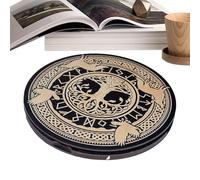 pendlum Board Eyes Runes - Tabla de planchar de madera para radiestesia, runas para principiantes, runas rituales, herramientas de meditación portátiles de madera con caja magnética para hombres y