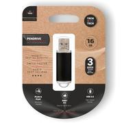 Pendrive 16GB Tech One Tech Basic USB 2.0/ Negro