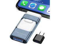 Pendrive 256 GB de Alta Velocidad 3.0, Memoria USB Externa 4 en 1 para Móviles, Teléfonos, Computadoras y Más - Almacenamiento para Datos, Imágenes y Películas - Acceso Rápido con un Solo Click