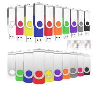 Pendrive 2GB 50 Piezas, ABLAZE Memoria USB 2GB Pack 50 Multicolor Portátil
