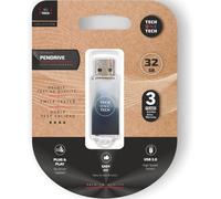 Pendrive 32gb tech one tech be b&w usb 2.0/ blanco y negro degradado