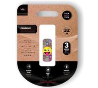 Pendrive 32GB Tech One Tech Emoji guiño USB 2.0