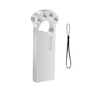 Pendrive 64GB, Metal Memoria USB 64 GB Mini Pen Drive USB 2.0 Memoria Flash 64GB para Computadoras, Tabletas Almacenamiento de Datos Externo (Plata)