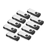 Pendrive 8GB 10 Piezas, AreTop Memoria USB 8GB 2.0 Pendrive Memorias Flash USB para PC [Negro - 8 GB]