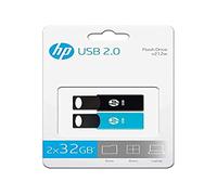 PENDRIVE HP 32GB USB2.0 V212W Negro - Pack 2 PENDRIVES