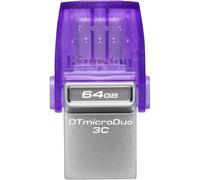 Kingston Technology DataTraveler 64GB microDuo 3C 200MB/s dual USB-A + USB-C