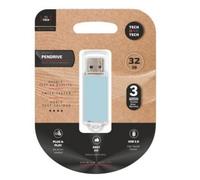 Pendrive Tech One Tech Basic 32GB USB 2.0 Azul Cielo compacto ligero