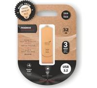Pendrive Tech One Tech Ecotech 32GB USB 3.2 Biodegradable Paja de Trigo