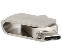 Pendrive USB Doble 64GB (Metal) - NEDIS