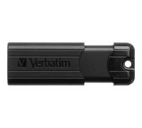 Pendrive Verbatim PinStripe 128GB USB 3.2 Gen 1 Slide Black, USB Tipo A, 7g