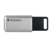 Pendrive Verbatim Store 'n' Go Secure Pro 32GB Plata, USB 3.2 Gen 1, Cifrado AES 256-bit