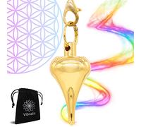 Péndulo Adivinatorio de Radiestesia Gota Dorada Vibratis