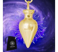 Péndulo Adivinatorio Gota de Agua Dorada