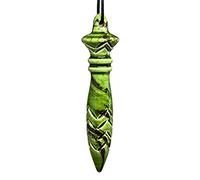 Péndulo artesanal de Thoth | Péndulo adivinatorio egipcio para radiestesia, reiki, trabajos de adivinación. Esoterismo y espiritualidad | En cerámica hecha a mano, fabricada en Francia - Vert Lotus