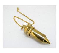 Pendulo Bronce Desmontable, Triple Minerales y Cristales, Belleza energética, Meditacion, Amuletos Espirituales