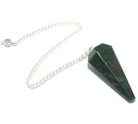 Péndulo de cono natural de piedra sanguínea para curación de cristales Reiki FENG Shui para hombre y mujer, meditación de energía, meditación metafísica, gema espiritual, fuerza de potencia