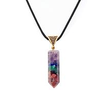 Péndulo de cristales para radiestesia adivinación cuarzo piedra natural péndulos colgante antiguo, estilo 04